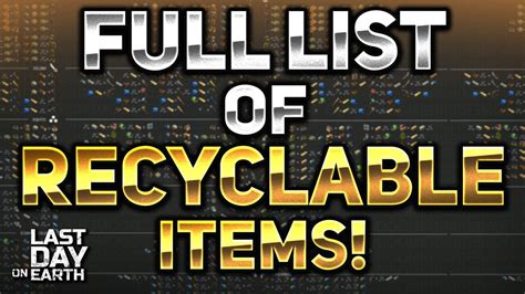 ldoe recycler.